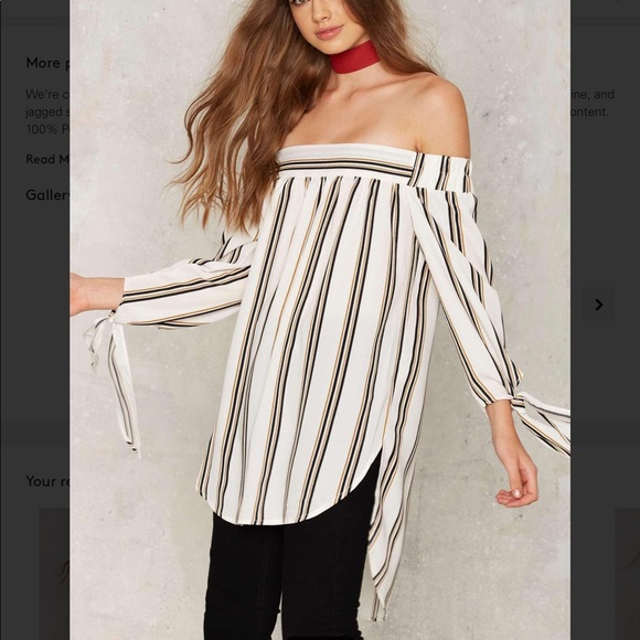 1️⃣✅ line by me striped top - Picture 2 of 5